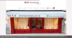 Desktop Screenshot of mat-immobilier.fr