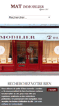 Mobile Screenshot of mat-immobilier.fr